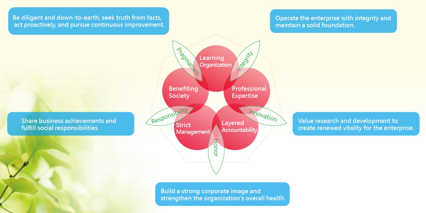 Five Core Beliefs Derived from Corporate Culture